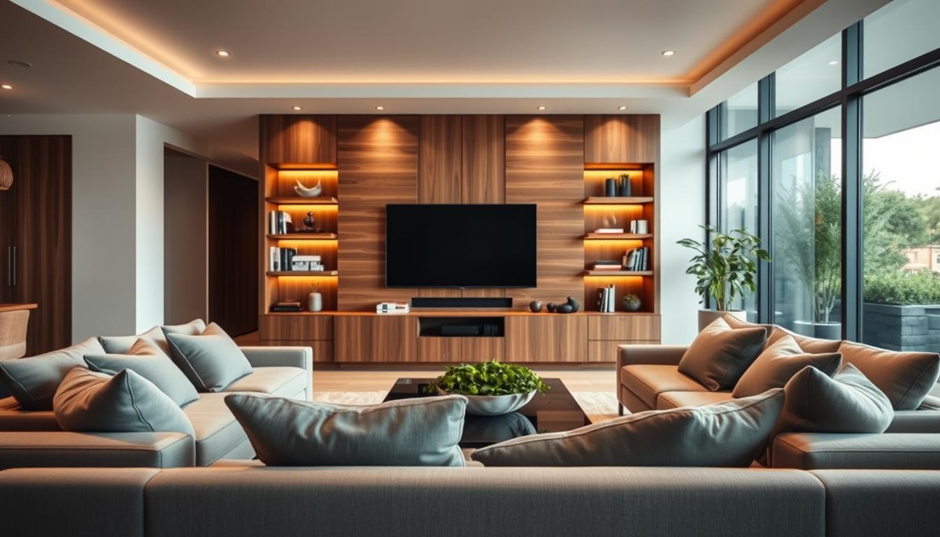 custom media wall
